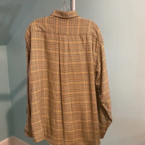 Mens Orvis brand long sleeve cotton/wool blend shirt - Picture 3 of 4